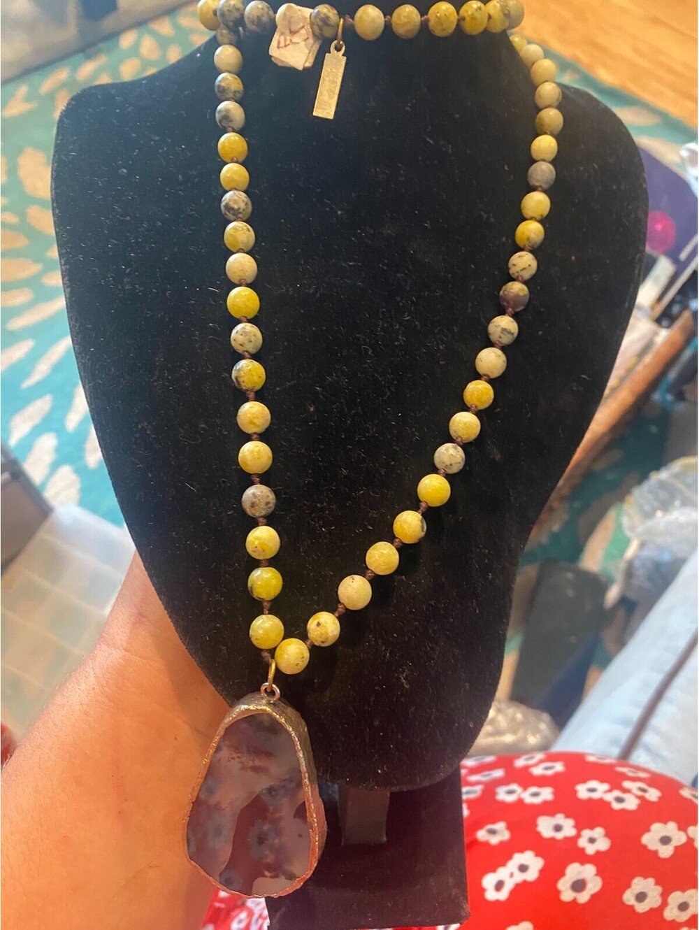 vintage boho statement necklace